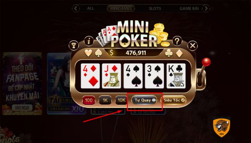 5 kinh nghiệm chơi nổ hũ mini poker dễ trúng thưởng siêu lớn